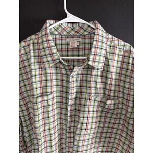 Carbon 2 Cobalt Mens XL Button Up Short Sleeve‎ Shirt Two Chest Pocket Plaid